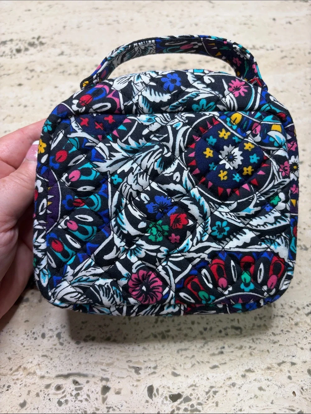 Vera Bradley Mini Makeup Case Stained Glass Medallion